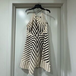 Black & Cream Halston dress size 10